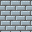 The finished brick wall with a few bright pixels on the top edges