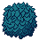 The bush with darker blues on its lower right side and under the leaves