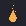 The flame and sparks filled with one flat orange color