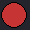 A flat red circle with a black outline