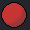The red sphere with darker red shading on the bottom right and a thin darkest band
